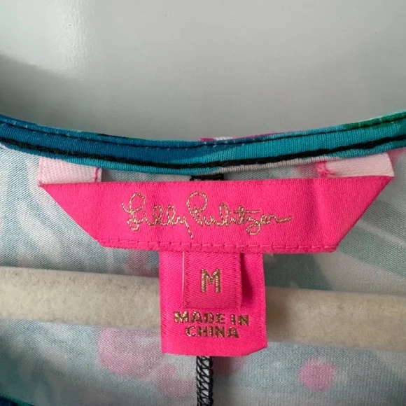 Lilly Pulitzer Ophelia Swing Dress Maldives Green Hype It Up - Picture 6 of 9